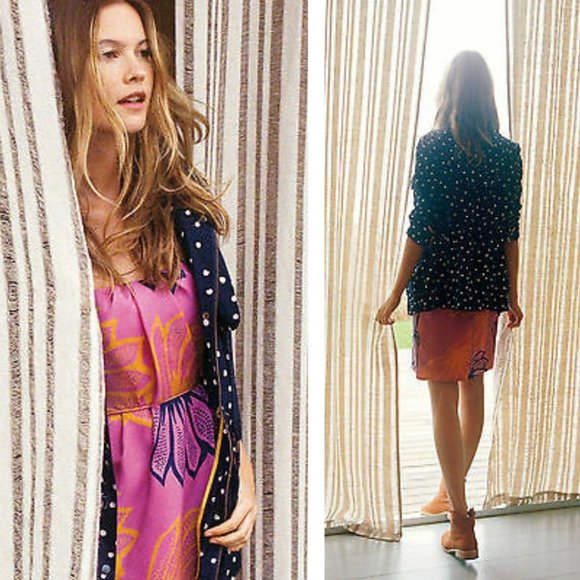 ANTHROPOLOGIE Agave Burst Pink Dress 10 8 NEW $188 - Picture 5 of 14